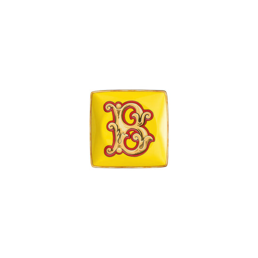 Versace Alphabet Square Dish | 4.75in B