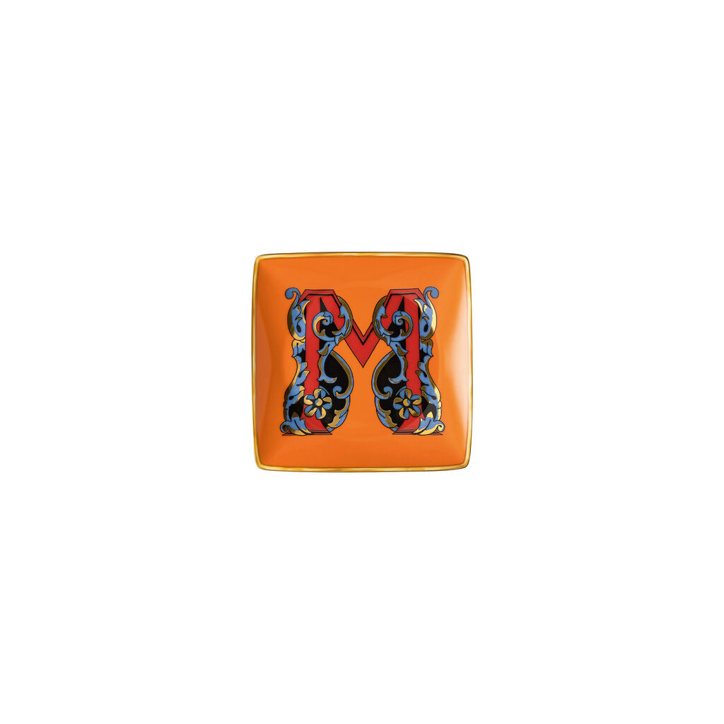 Versace Alphabet Square Dish | 4.75in M