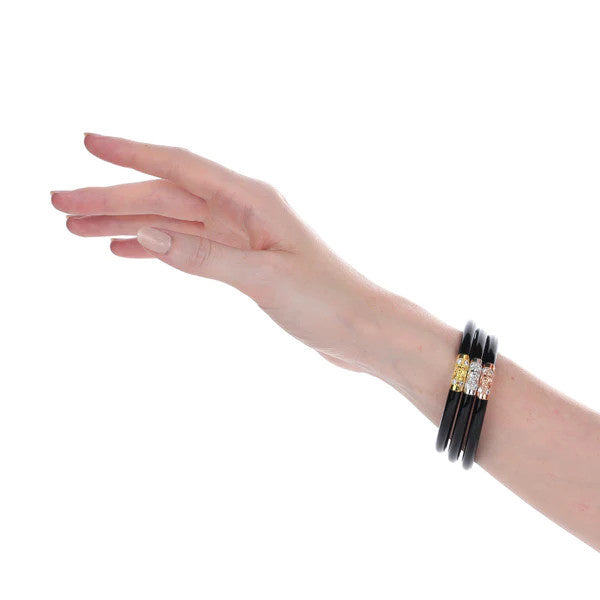 Budha Girl Three Kings All Weather Bangles S/3 Black S