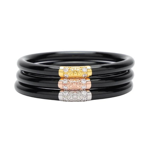 Budha Girl Three Kings All Weather Bangles S/3 Black S