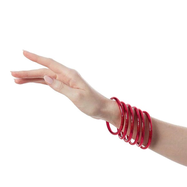 Budha Girl All Weather Bangles S/6 BDG Pink L
