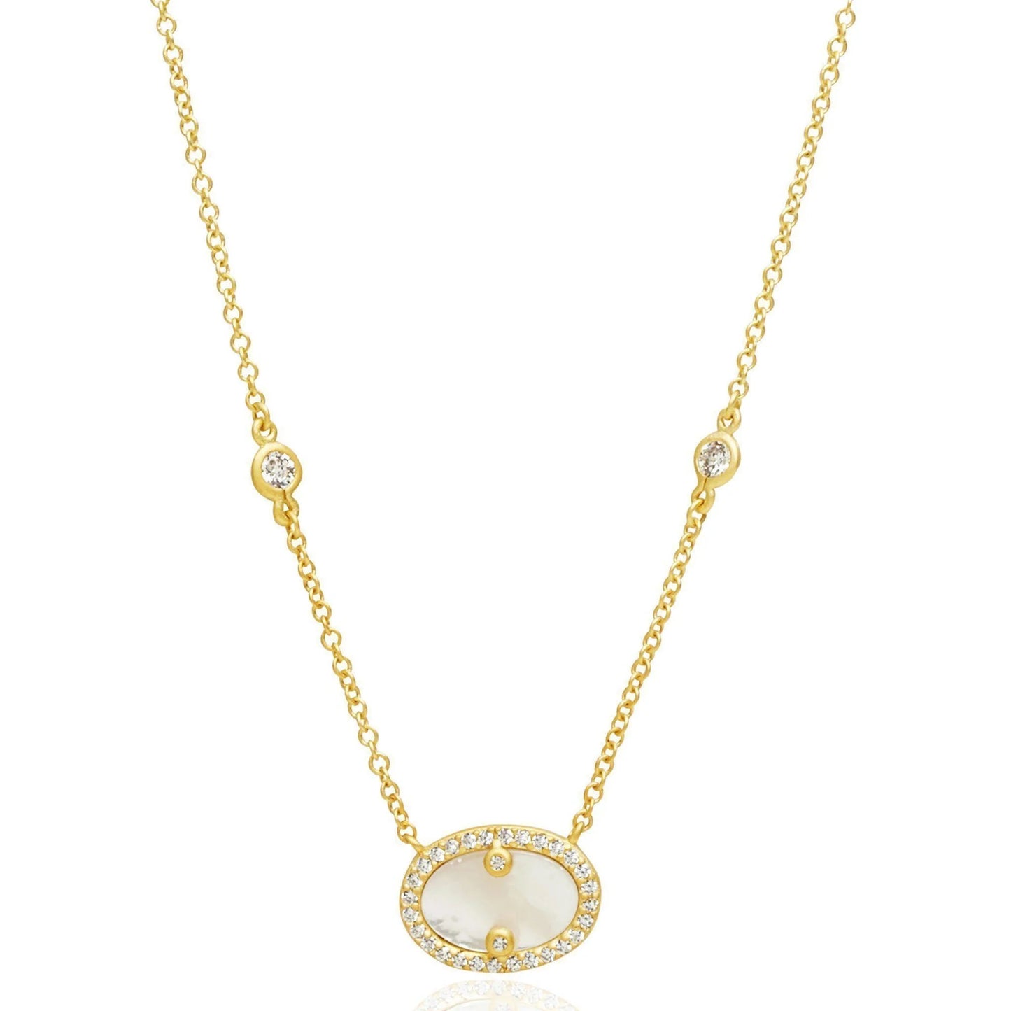 Hint Of Sparkle Gold Pendant Necklace