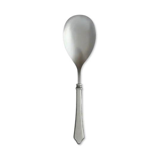 Match Pewter Violetta Pewter Flatware | Wide Serving Spoon 11in