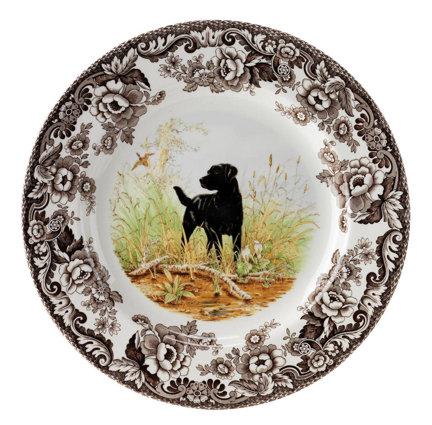 Spode Woodland Salad Plate | 8in Black Labrador