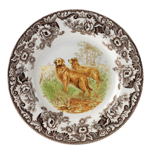 Spode Woodland Salad Plate | 8in Golden Retriever