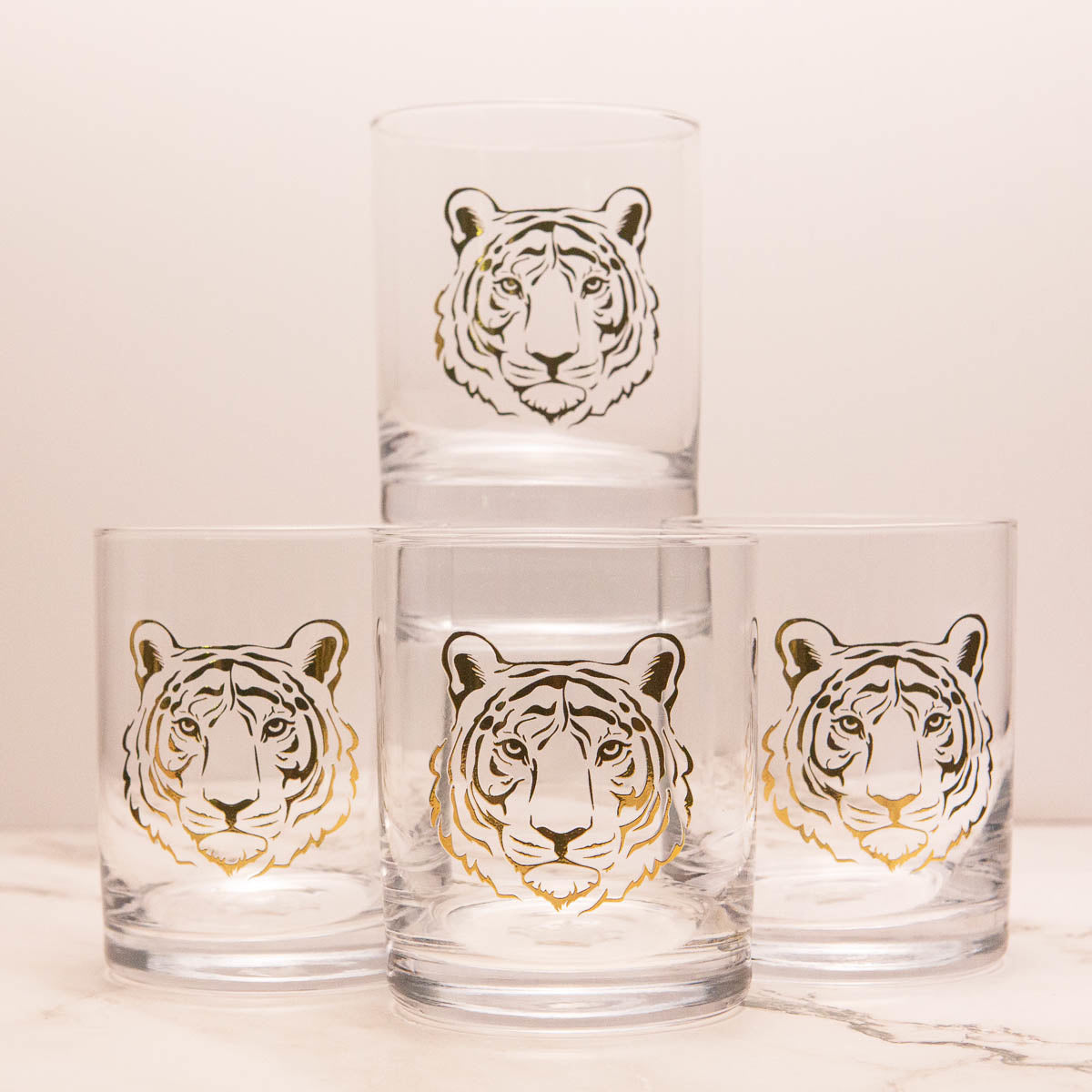 Tiger Rocks Glass | 13oz