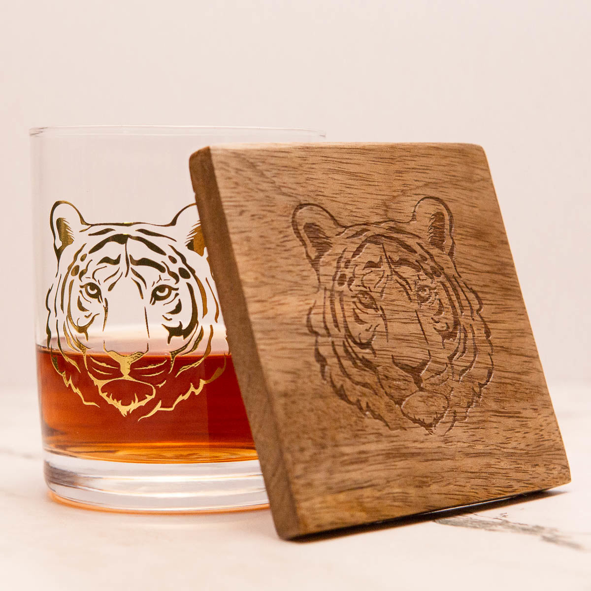 Tiger Rocks Glass | 13oz