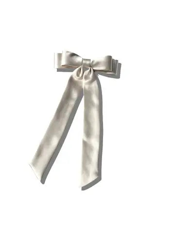 Perfect Slim Satin Bow | Cream