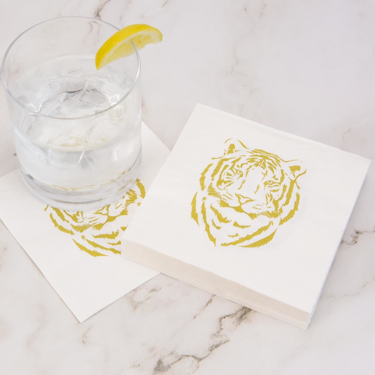 Tiger Cocktail Napkins | 5in