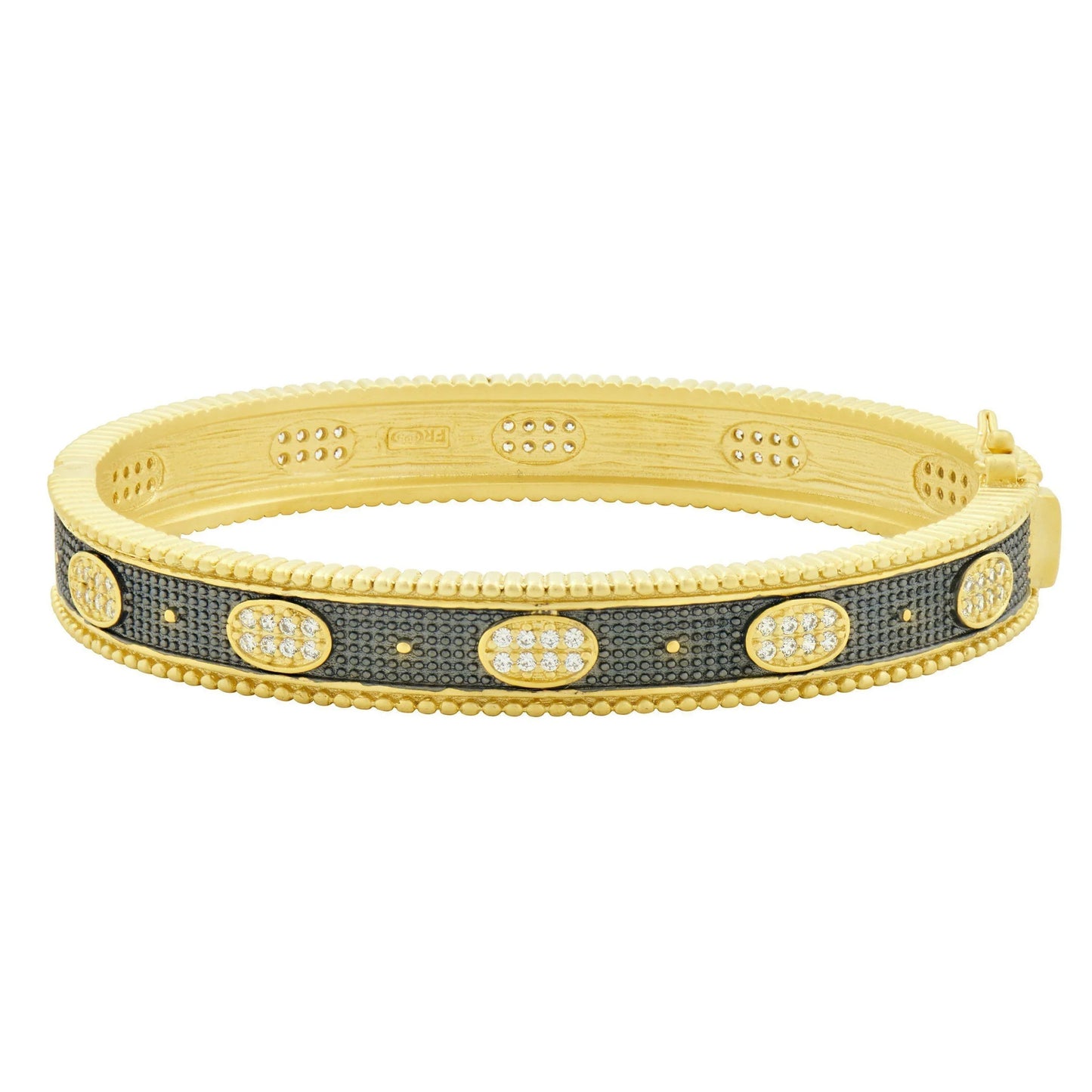 Signature Oval Eternity Hinged Bangle