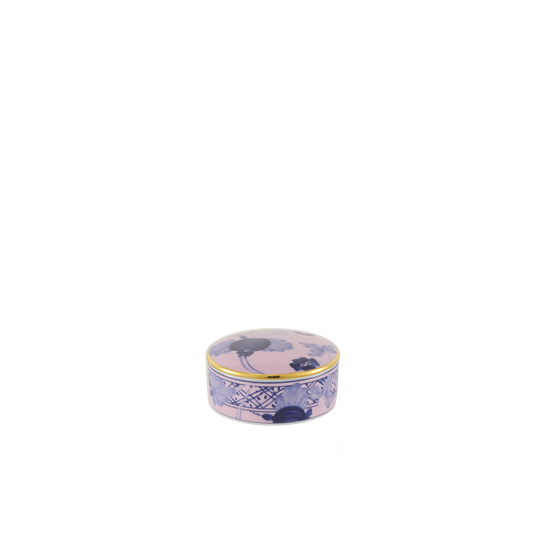 Ginori 1735 Oriente Italiano Azalea Small Low Box with Cover | 1.5in