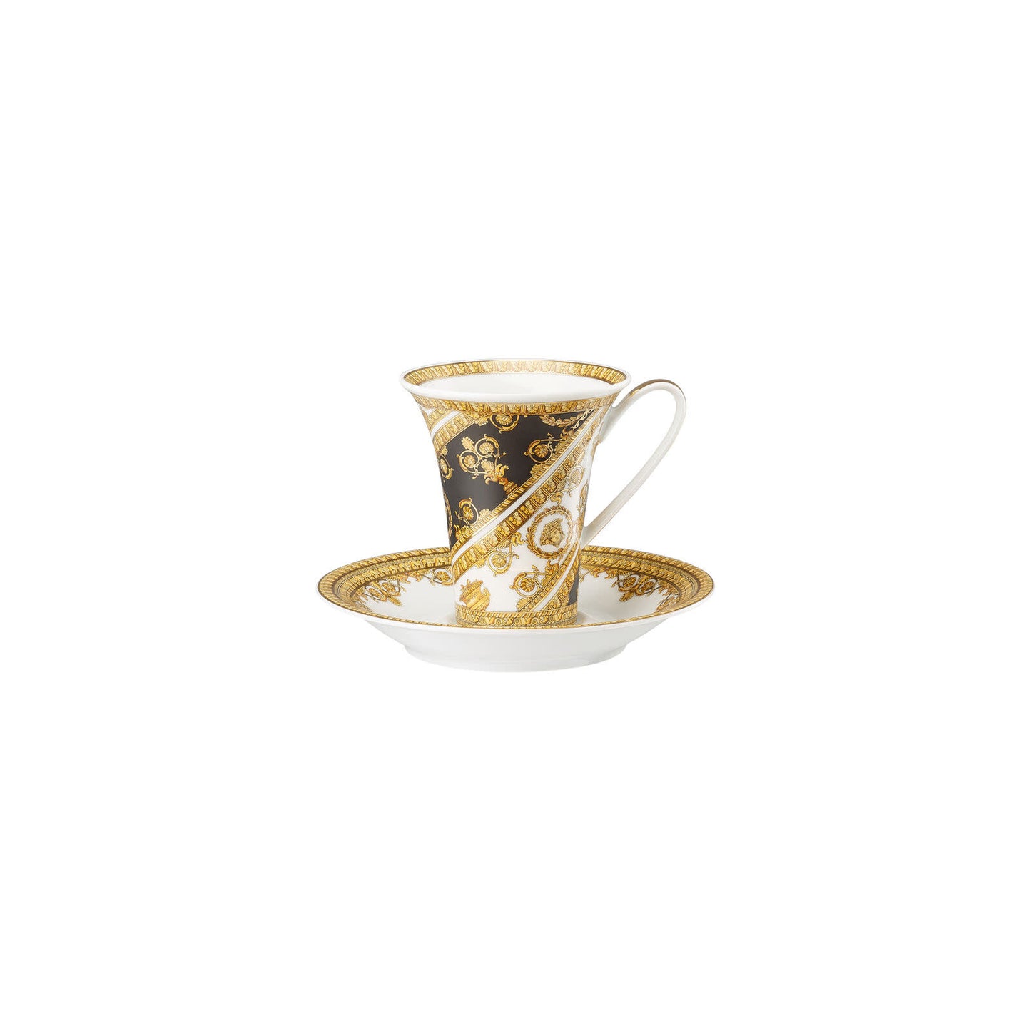 Versace I Love Baroque Coffee Cup + Saucer Set | 6in