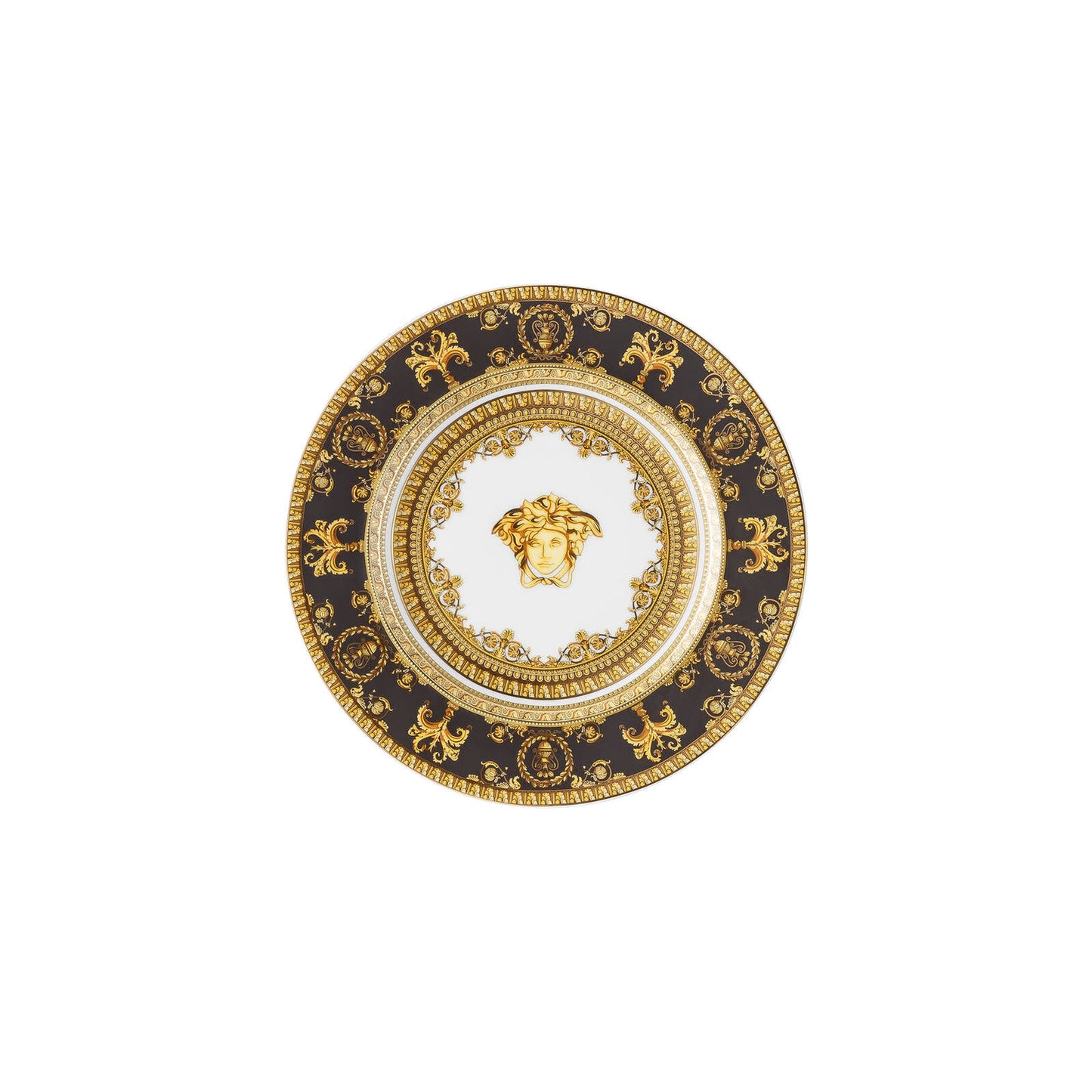 Versace I Love Baroque Nero Bread + Butter Plate | 7in