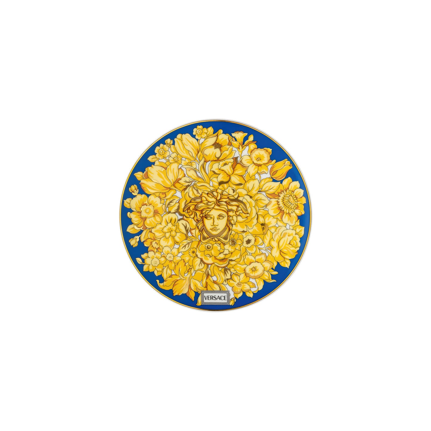 Versace Medusa Rhapsody Blue Bread + Butter Plate | 6.6in