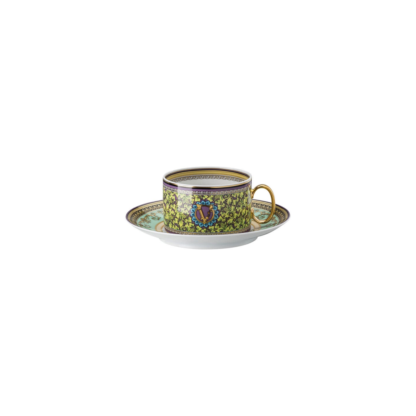 Versace Barocco Mosaic Tea Cup + Saucer | 6.5oz