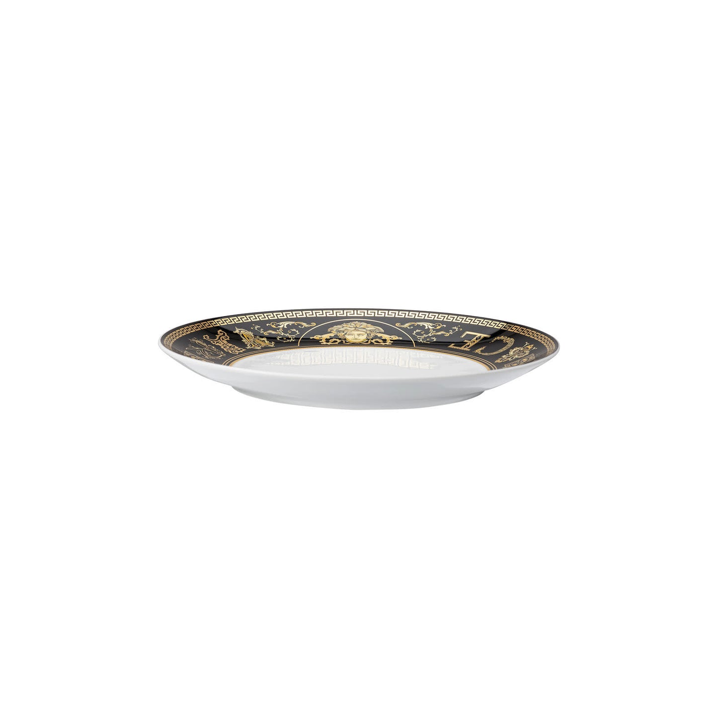 Versace Virtus Gala Black Salad Plate | 8.25in