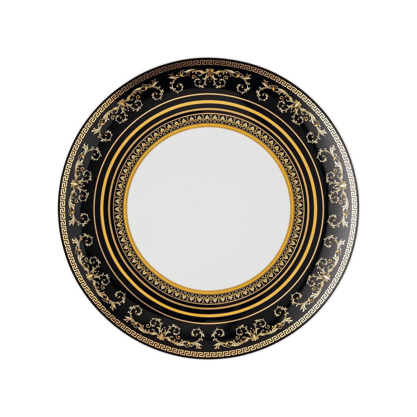 Versace Virtus Gala Black Dinner Plate | 11in
