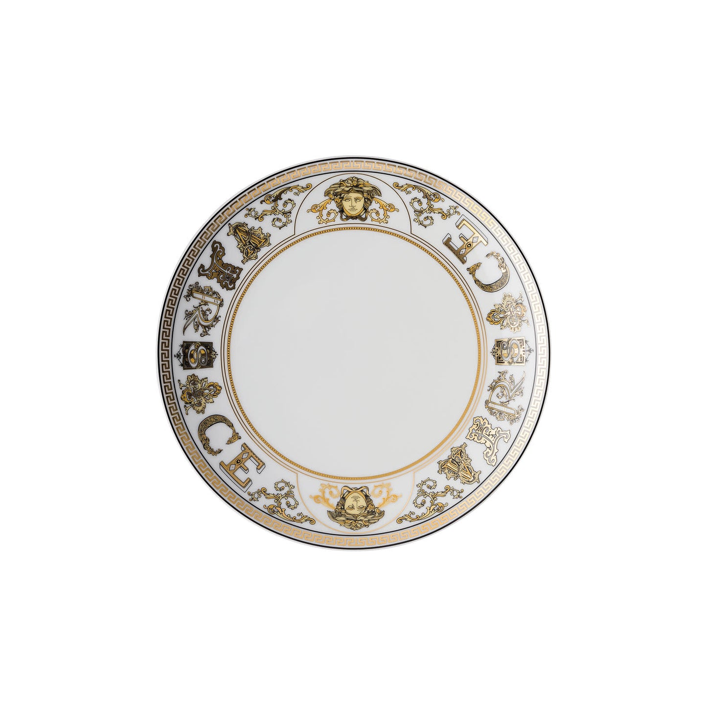 Versace Virtus Gala White Salad Plate | 8.25in