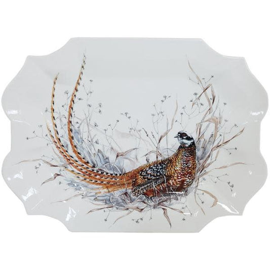 Sologne Pheasant Serving Platter | 17.75x14in