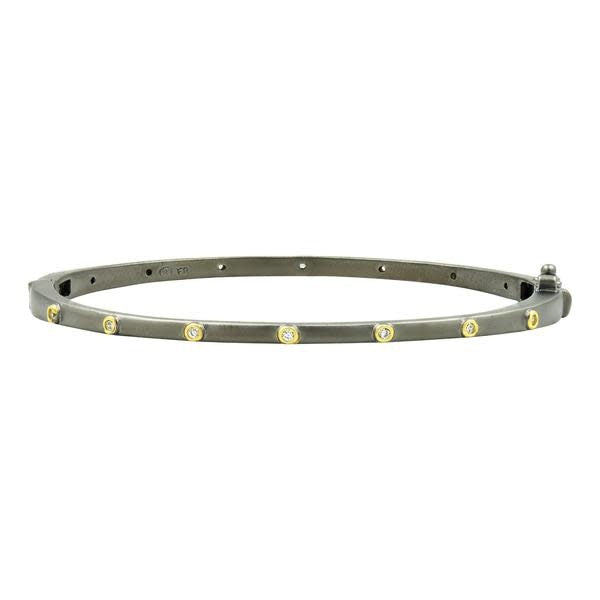 Thin Bezel Sparkly Gem Bangle
