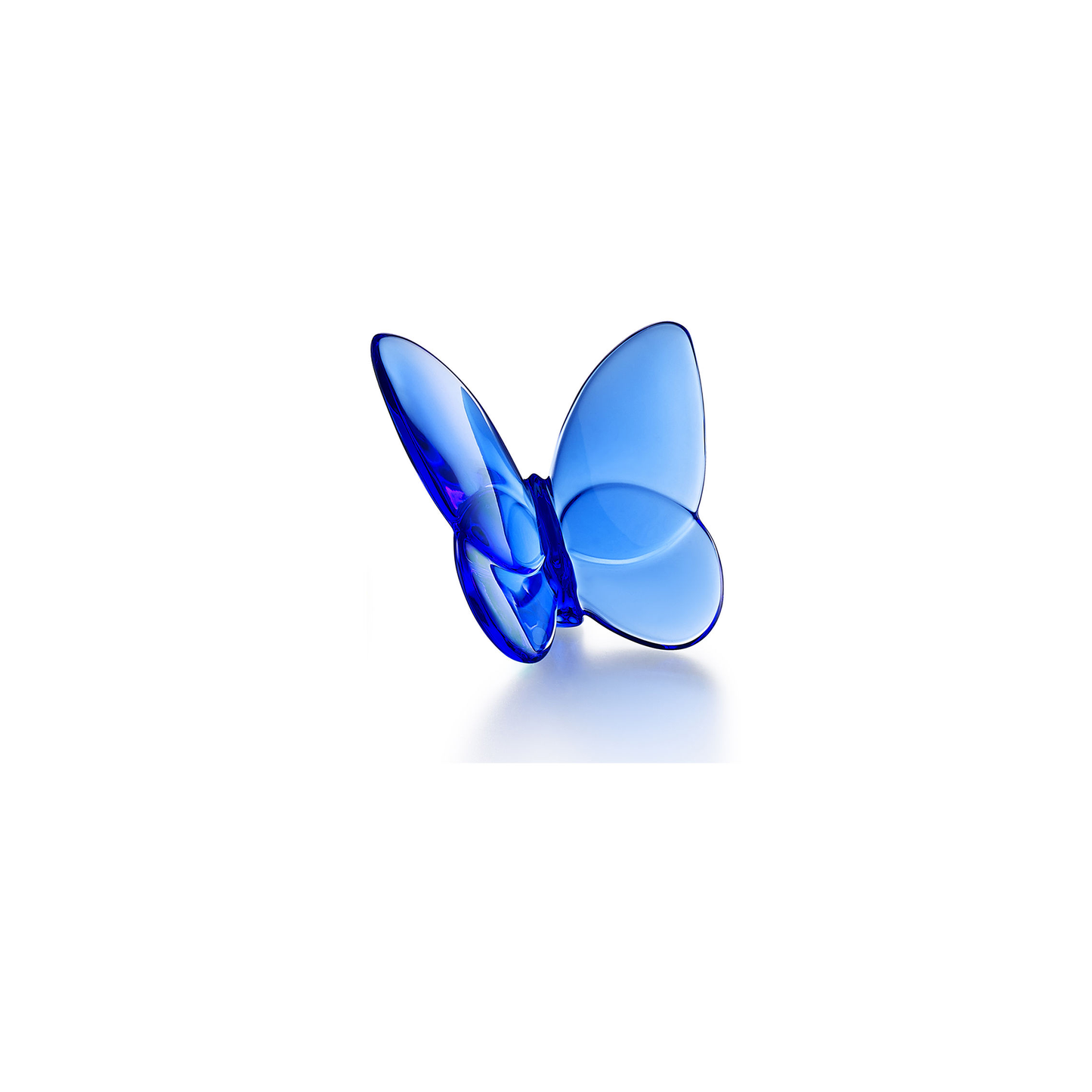 Baccarat Crystal Papillon Blue Lucky Butterfly Sculpture | 3.15x2.56in
