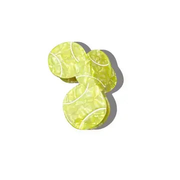 Hand Painted Claw Clip | Tennis Ball