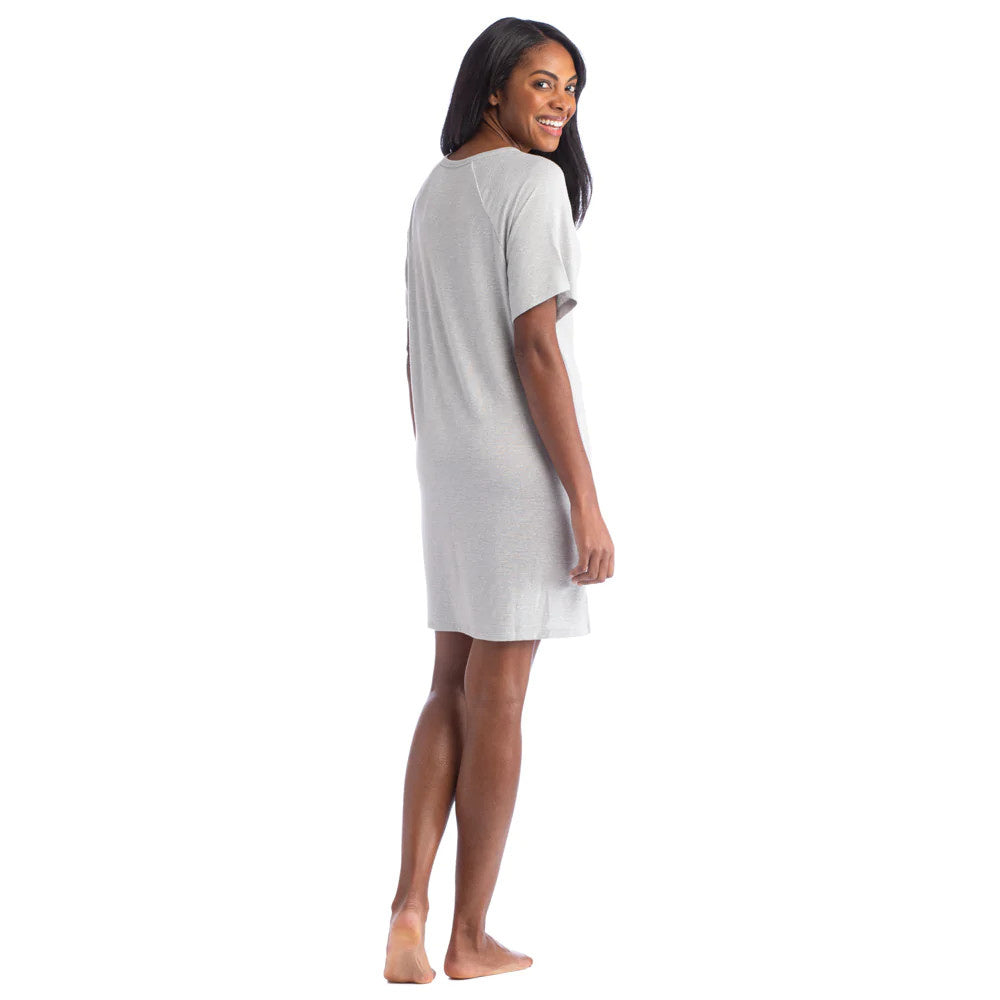 Dream Raglan Sleep Shirt | Heather Grey L/XL