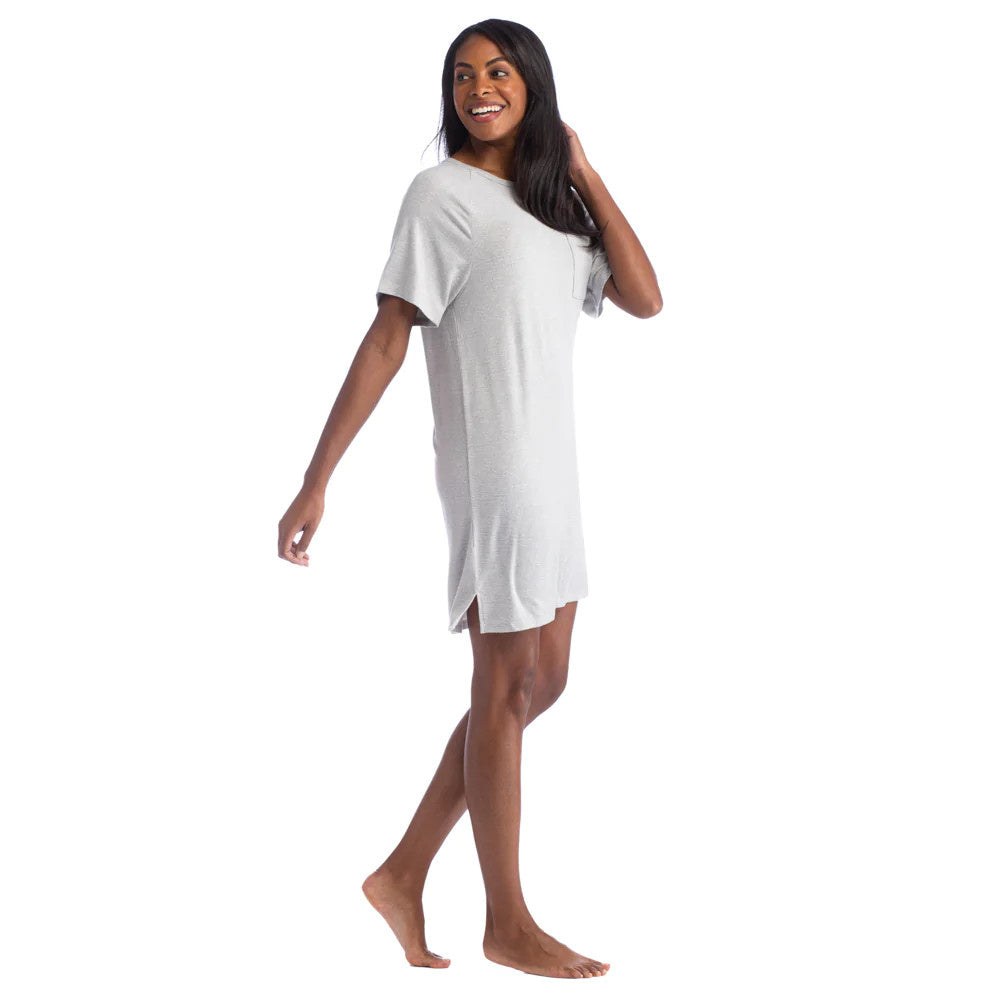 Dream Raglan Sleep Shirt | Heather Grey XS