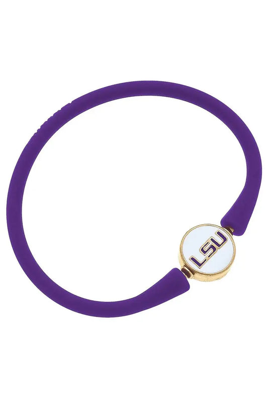 Bali Silicone Bracelet | LSU Purple