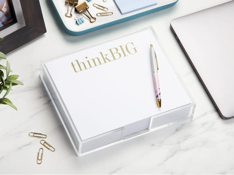 Luxe Notepad Lucite Holder