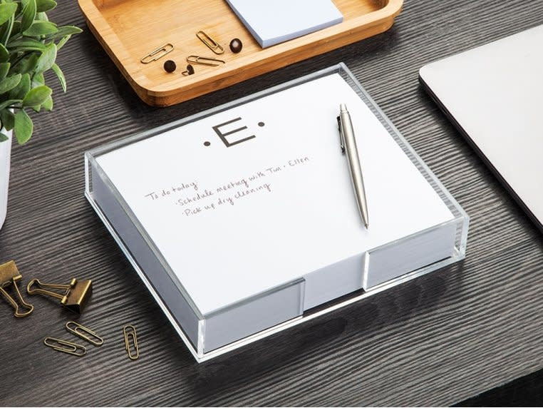 Luxe Notepad Lucite Holder