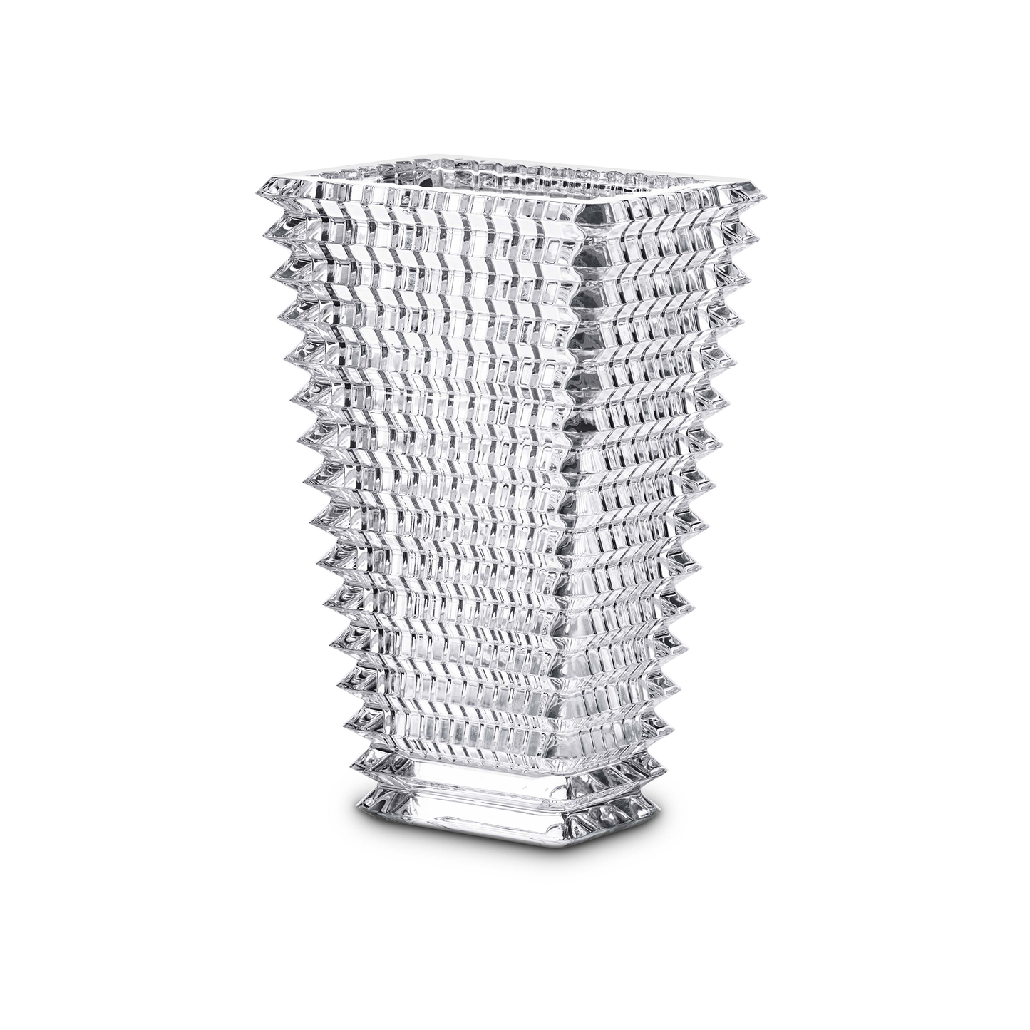 Baccarat Crystal Eye Large Rectangle Vase | 11.8x7.36in