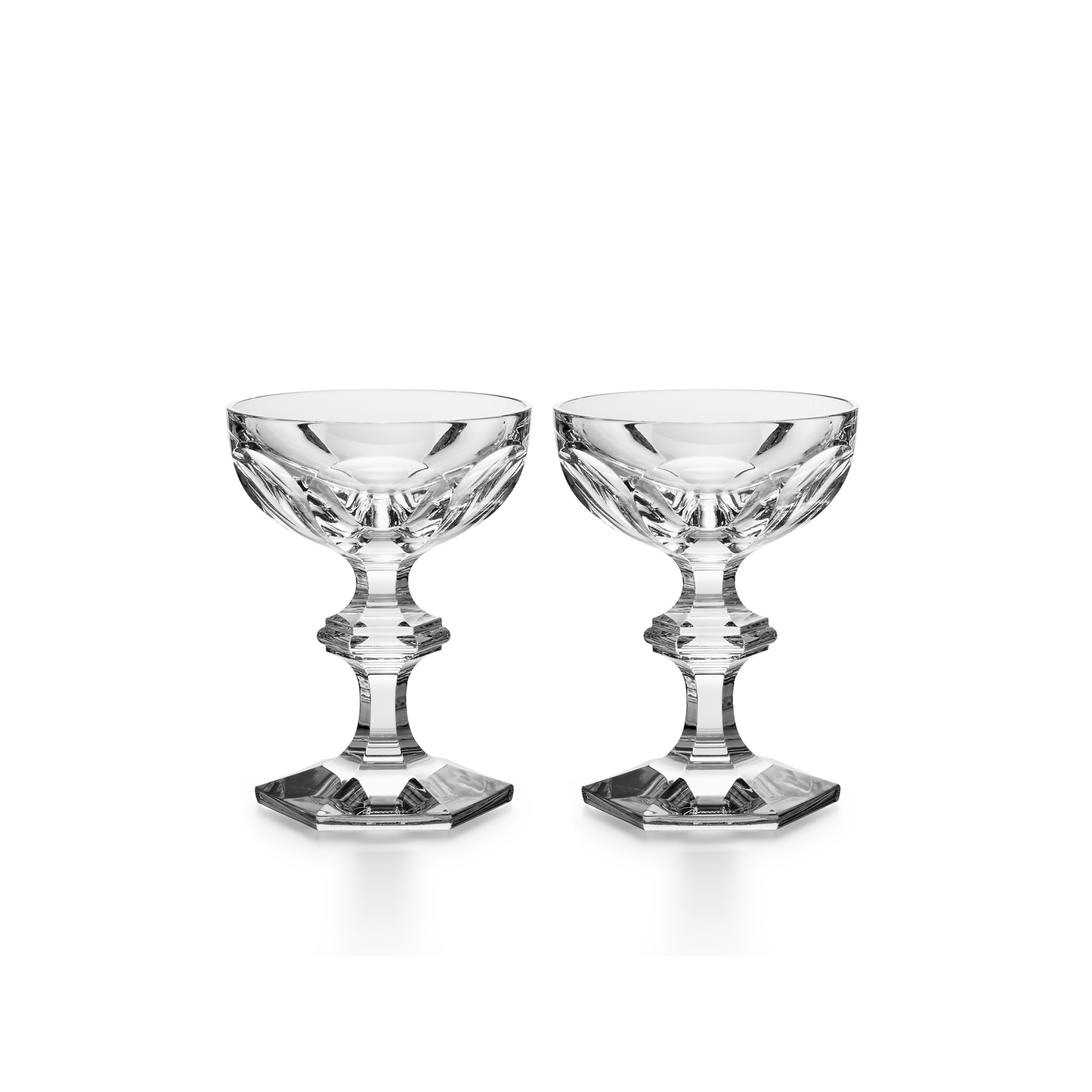 Baccarat Harcourt 1841 Champagne Coupe Glass Set of 2 | 5.18in 5.75oz