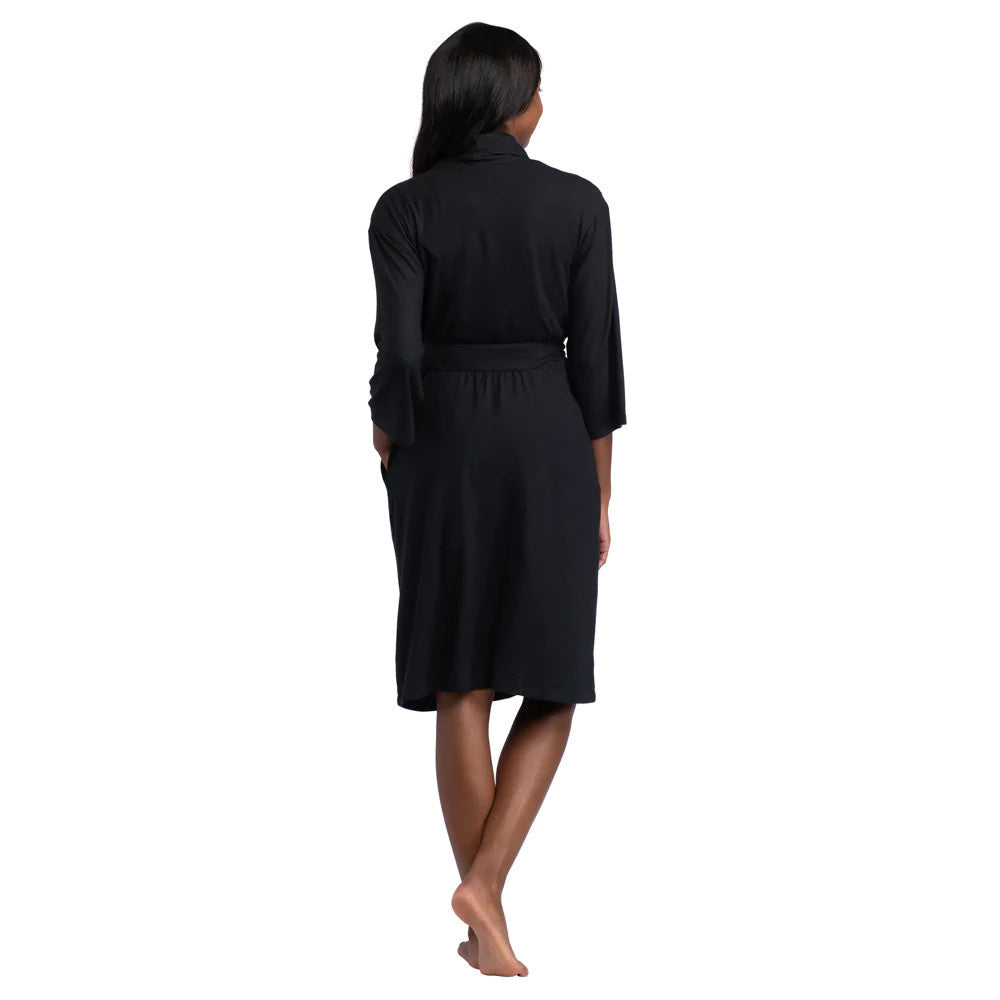 Dream Shawl Collar Robe | Black S/M