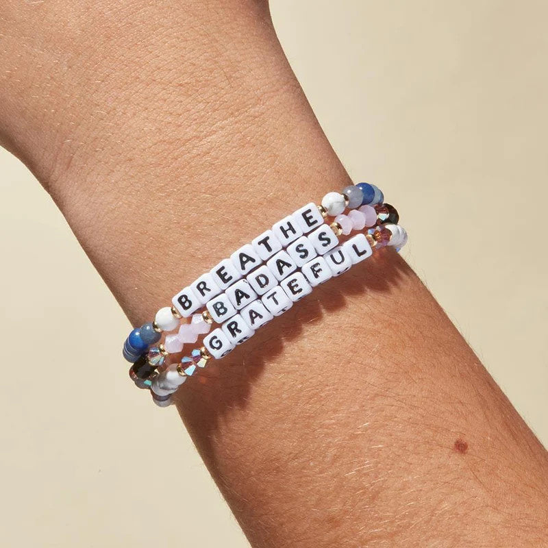 Badass Pink Galaxy Beaded Stretch Bracelet