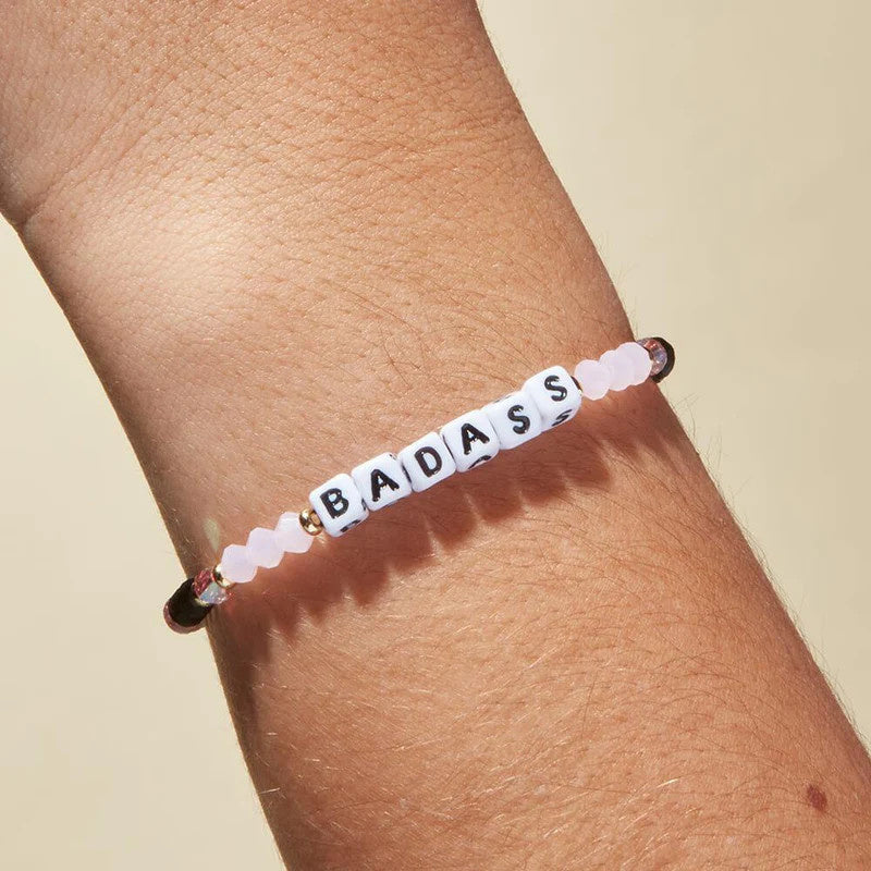Badass Pink Galaxy Beaded Stretch Bracelet