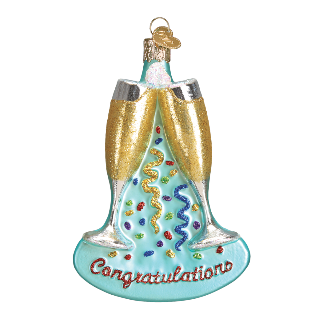 Champagne Toast Ornament