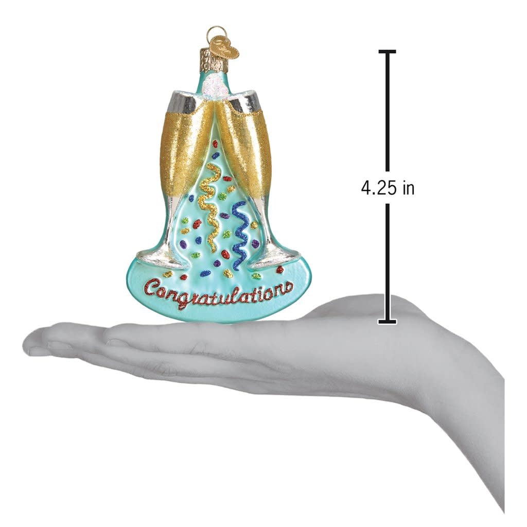 Champagne Toast Ornament