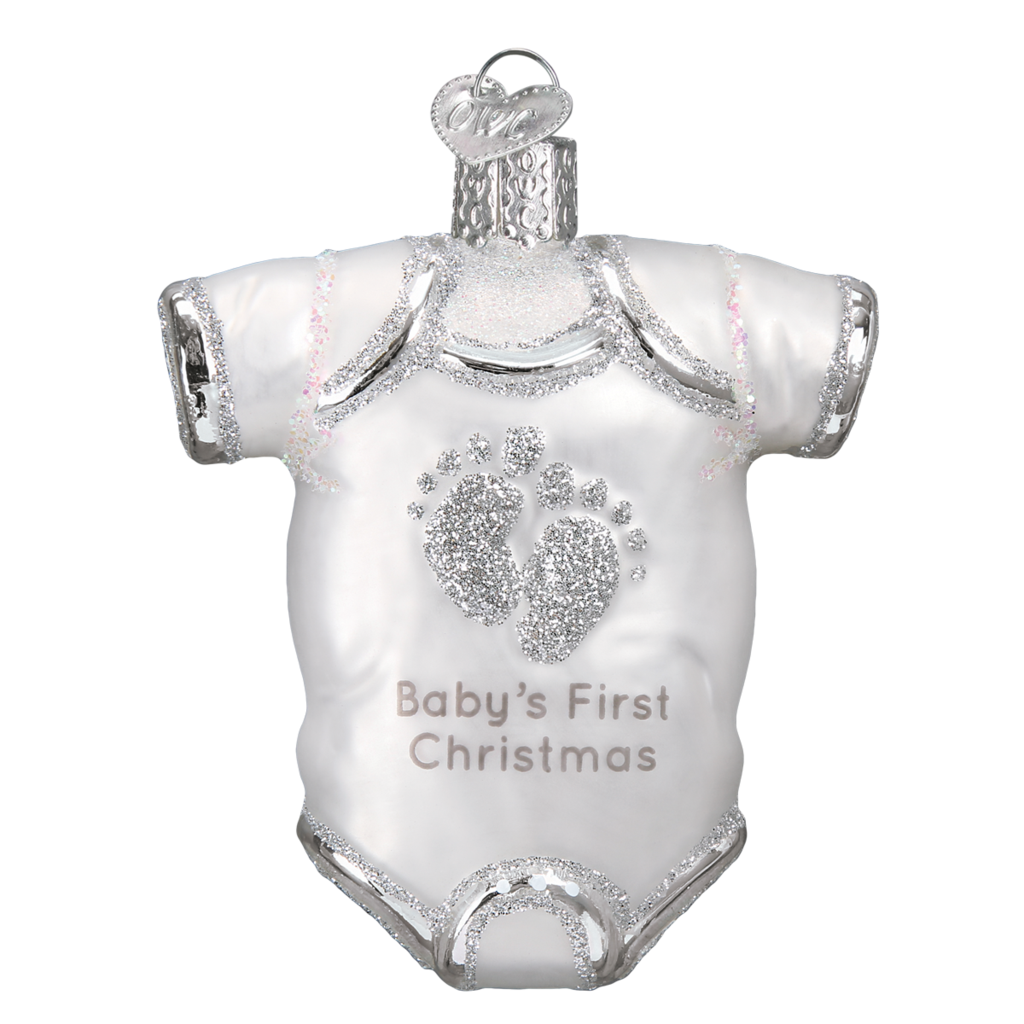 White Baby Onesie Ornament