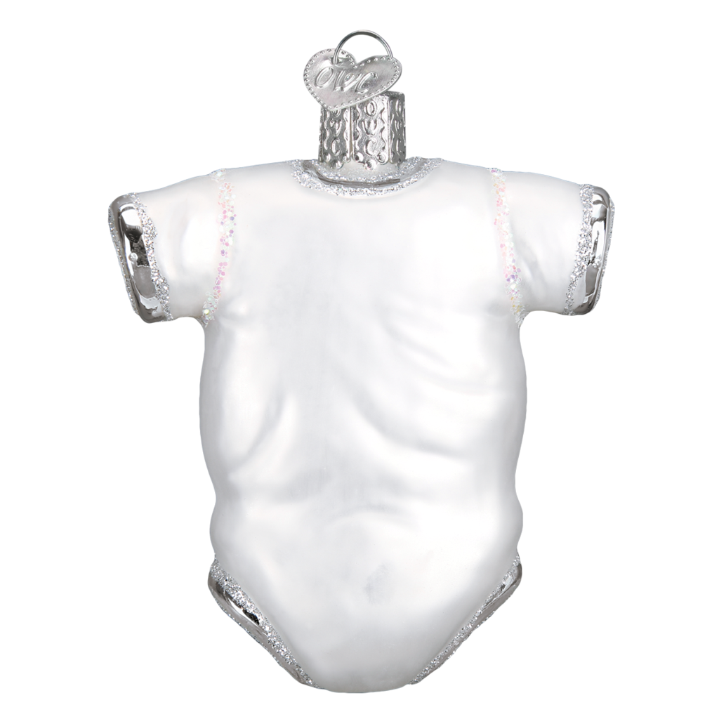 White Baby Onesie Ornament