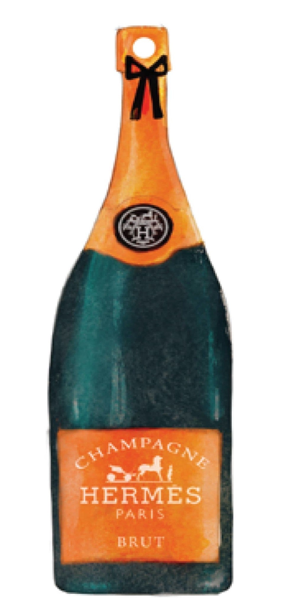Hermes Champagne Ornament