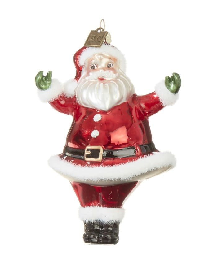 Retro Santa Ornament | 7.5in