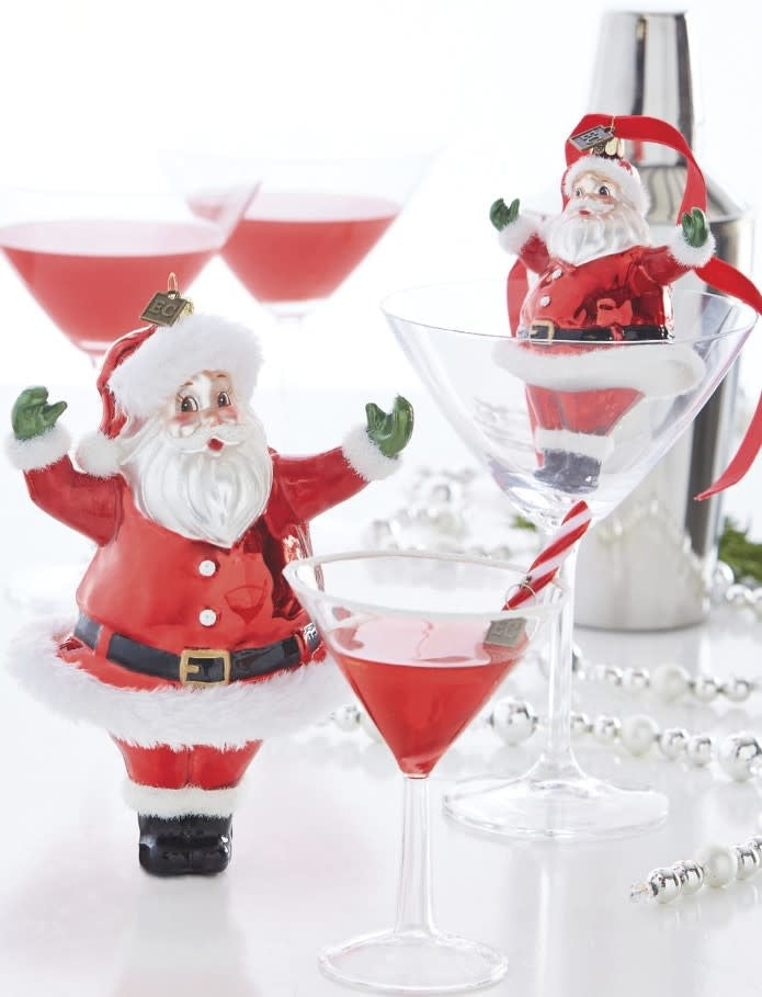 Retro Santa Ornament | 7.5in