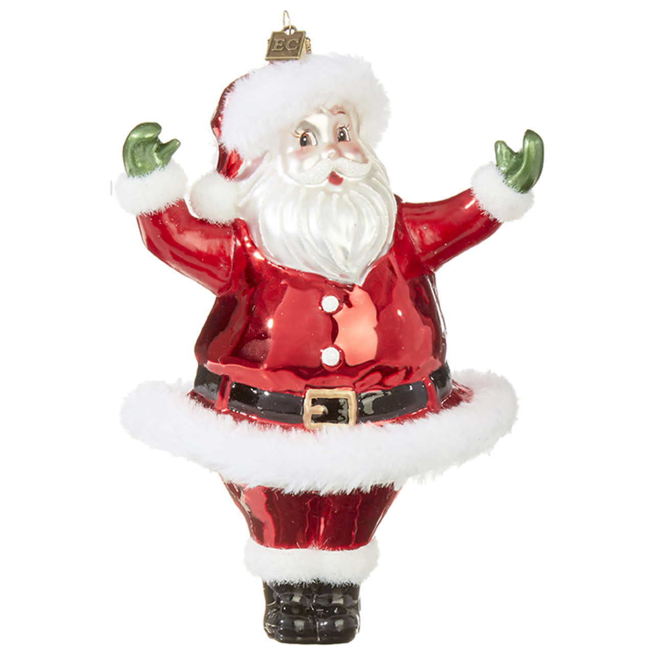 Retro Santa Ornament | 7.5in