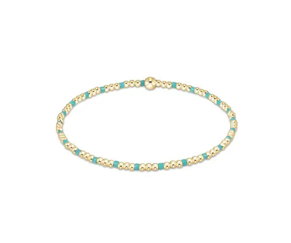 eNewton Hope Sincerity 2mm Bead Bracelet | Turquoise