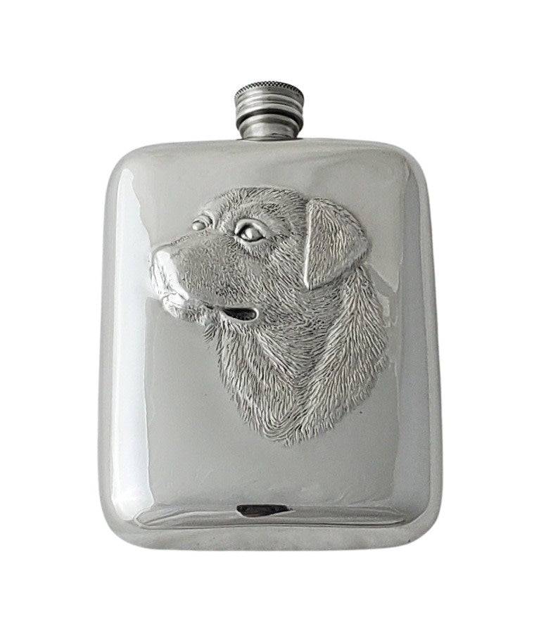 Pewter English Labrador Head Flask | 6oz