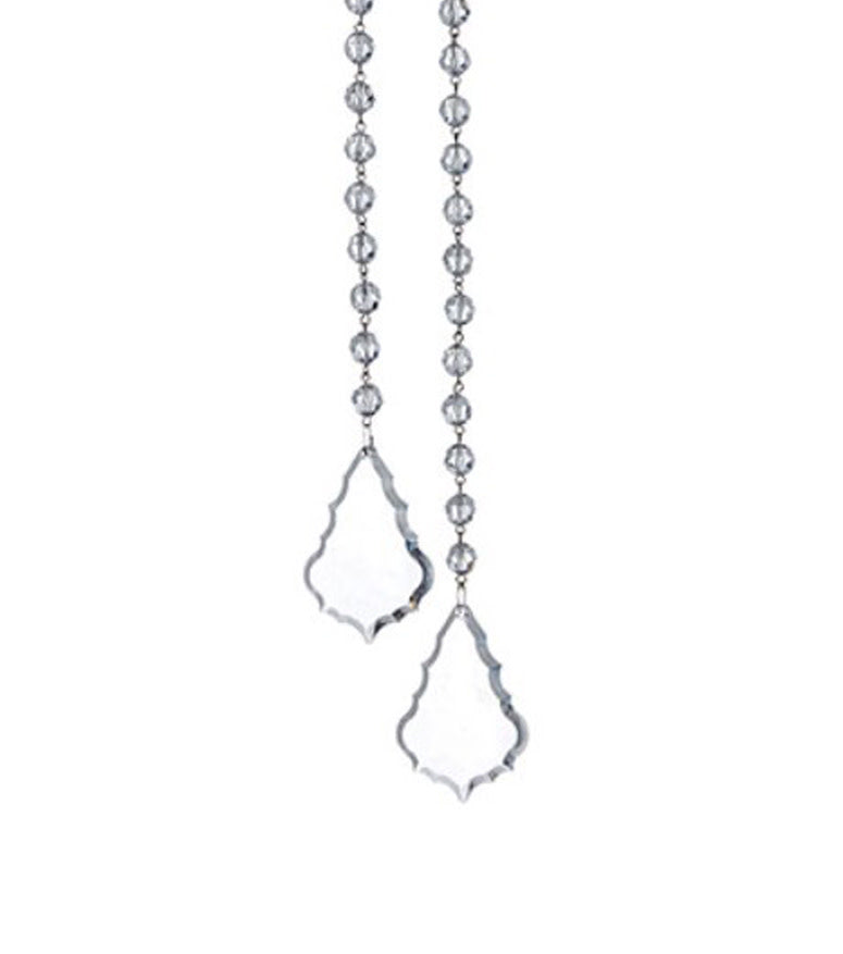 Double Crystal Drop Ornament 18"