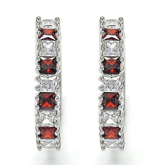 Silver Medium Hoop Earrings