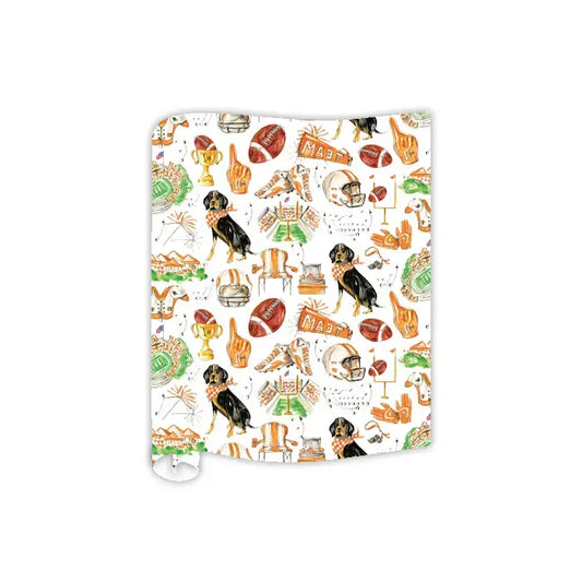 Handpainted Table Runner | Tennessee Coonhound