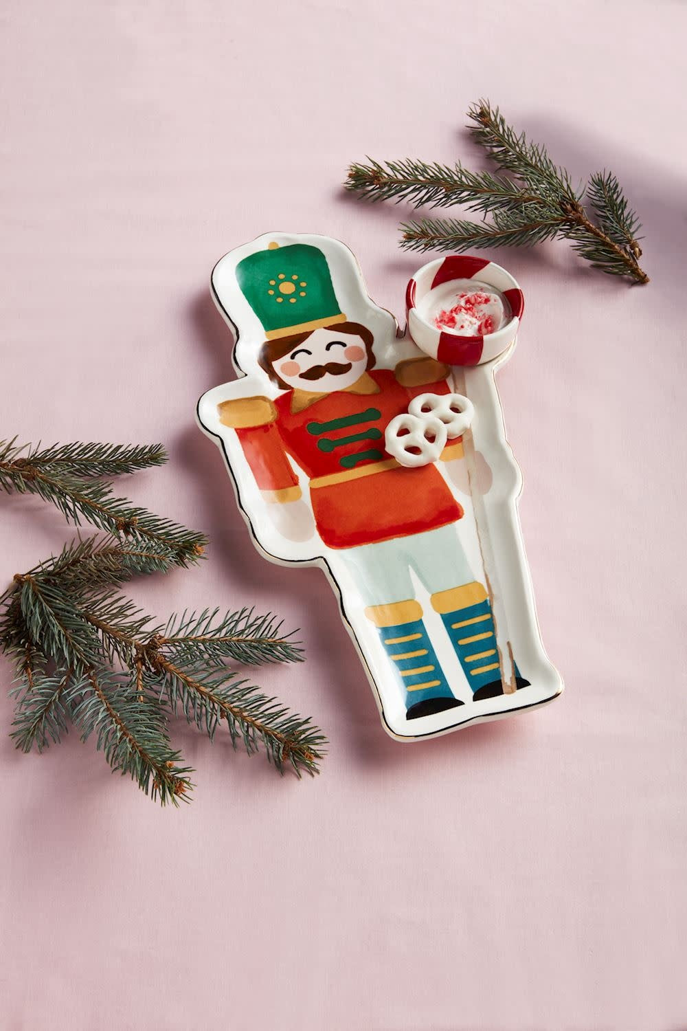 Nutcracker Chip + Dip 2-Piece Set | 16.5x8.75in